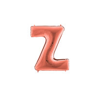 Rosegold Letter 'Z' Folie Ballon 35cm