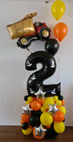 Bouwmachines Collage '2 jaar' Ballonnenpilaar