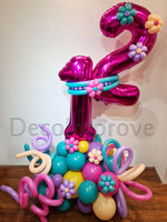 Kleurrijke Collage '12 jaar' Ballondecoratie
