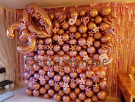 Chroom Collage '30 Jaar' Ballonnenwand 200x300cm