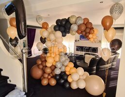 Balllonnenboog 'Golf' Halfrond Organic Decoratie