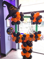 Halloween Heksenhoed 'Happy Halloween' Foto Frame Ballondecoratie 100x100cm