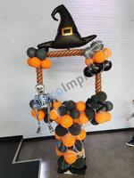 Halloween Heksenhoed Foto Frame Ballondecoratie 100x100cm  