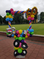 50's 60's Flower Power Psychedelisch Foto Frame Ballondecoratie