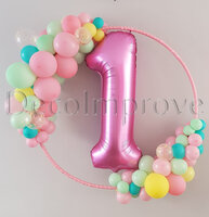 Organic Candy '1' Baby Cirkeldecoratie