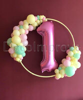 Organic Pastel '1' Cirkeldecoratie