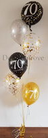 Royaal Feestje '70' Ballonnen Tros Helium Ballonnenboeket