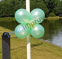 Bloem Rozet met 4 bloembladen Small