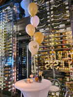 Nude met Vlinders Trosje met 3 Heliumballonnen Boeket 