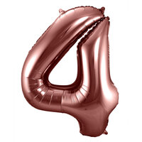 Folat Brons Cijfer '4' Folie Ballon 86cm