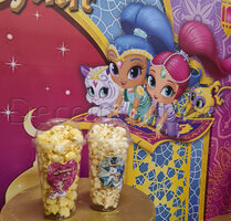 Popcornbeker Gepersonaliseerd "Shimmer and Shine"