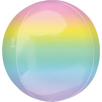 Anagram  Pastel Regenboog Ombré Orbz  Folie Ballon 40cm