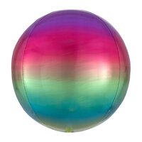 Anagram Regenboog Ombré Orbz Folie Ballon 40cm