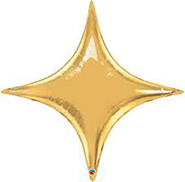 Grabo Goud Star Point Folie Ballon 101cm