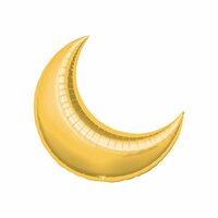 Anagram Goud Halve Maan Folie Ballon 66cm