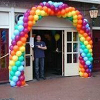 Ballonnenboog Rainbow Dubbeldeurs Clusters van 5