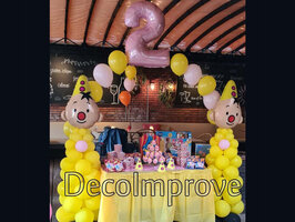 Ballonnenboog Helium Roze Geel Bumba