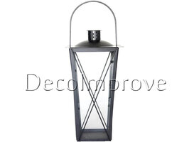 Lantaarn Windlicht Antraciet 40cm