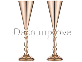 Goud Trompetvaas Hoog 42cm