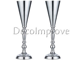 Zilver Trompetvaas Hoog 42cm