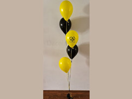 Quarantaine 'Stay Home' met 5 Ballonnen Helium Tros  Ballonnenboeket