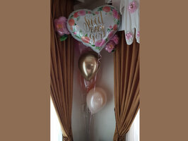 Sweet Baby Girl Ballonnen Boeket Helium Ballonnentros