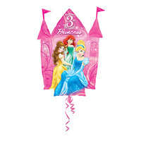 Anagram Disney Prinsessen Kasteel '3 jaar' SuperVorm Folie Ballon 88cm