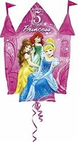 Anagram Disney Prinsessen Kasteel '5 Jaar' SuperVorm Folie Ballon 88cm