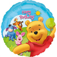 Anagram Winnie de Poeh 'Happy Birthday' Folie Ballon 45cm
