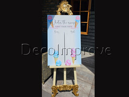 Gender Reveal 'What's the Scoop?' Welkomstbord 60x90cm