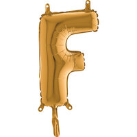 Grabo Goud Letter 'F' Folie Ballon 35cm