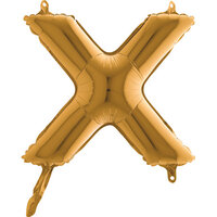 Grabo Goud Letter 'X' Folie Ballon 35cm