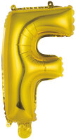 Riethmuller Goud Letter 'F' Folie Ballon 35cm