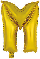 Riethmuller Goud Letter 'M' Folie Ballon 35cm