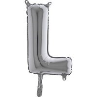 Grabo Zilver Letter 'L' Folie Ballon 35cm