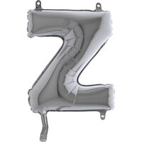 Grabo Zilver Letter 'Z' Folie Ballon 35cm