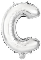 Riethmuller Zilver Letter 'C' Folie Ballon 35cm