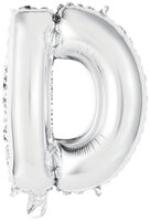 Riethmuller Zilver Letter 'D' Folie Ballon 35cm
