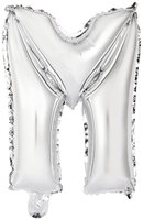 Riethmuller Zilver Letter 'M' Folie Ballon 35cm