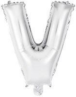 Riethmuller Zilver Letter 'V' Folie Ballon 35cm