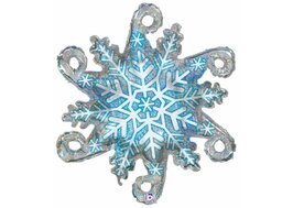 Grabo Holografische Sneeuwvlok Folie Ballon 97cm