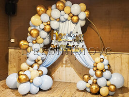 Ballonnenboog Organic Rond Welkom Baby