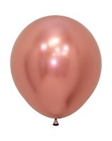 Sempertex Reflex Rosegold Latex Ballonnen 45cm 6st Reflex Rosegold