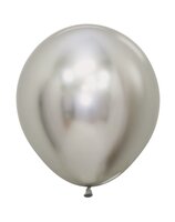 Sempertex Reflex Zilver Latex Ballonnen 45cm 6st Reflex Silver