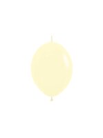Sempertex Pastel Matte Geel Link-O-Loon Latex Ballonnen 15cm 50st Pastel Matte Yellow