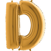 Grabo Goud Letter 'D' Folie Ballon 66cm