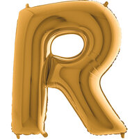Grabo Goud Letter 'R' Folie Ballon 66cm