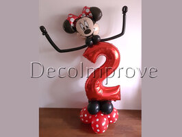 Minnie Mouse '2 jaar' Ballonnenpilaar