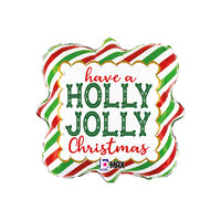 Betallic 'Have a Jolly Holly Christmas' Folie Ballon 46cm