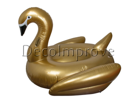 Goud Zwaan XL Opblaasbaar Poolparty Vlot Verhuur
